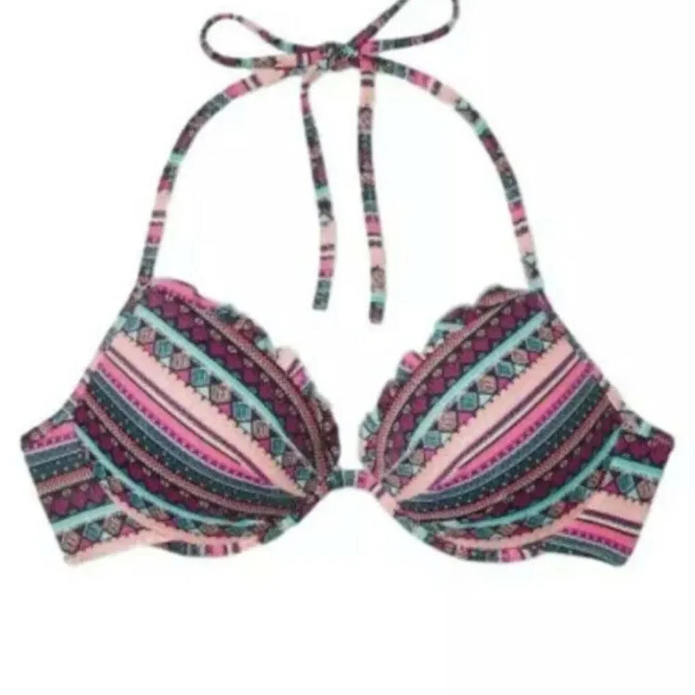 Shade & Shore Stripe Cabana Bikini Top